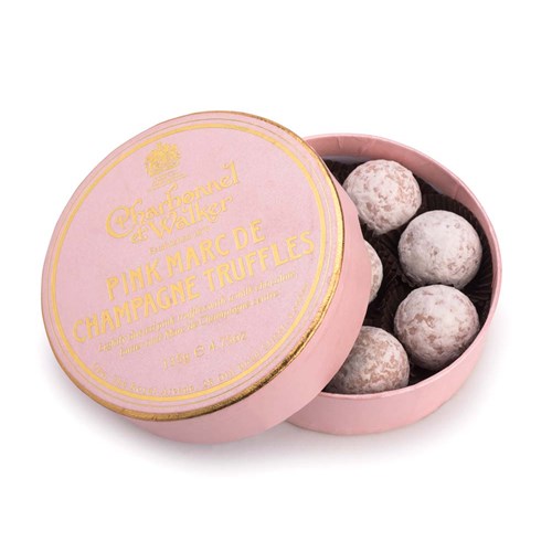 Charbonnel et Walker Pink Marc de Champagne Truffles (135g) - Top-Rated